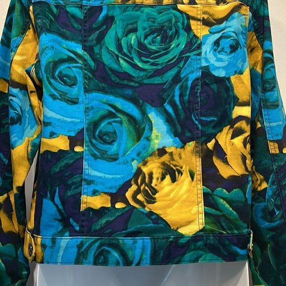 Isaac‎ Mizrahi Multi-Coloured Denim Jacket Size M - Picture 10 of 12